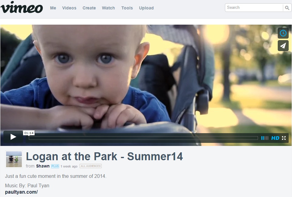 Logan at the Park – Summer 2014